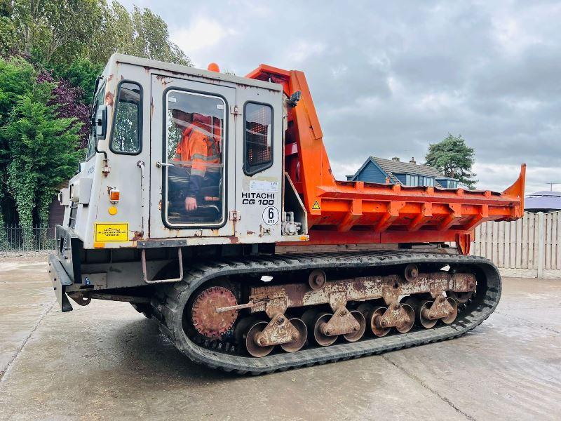 HITACHI CG100 TRACKED DUMPER C/W RUBBER TRACKS & REVERSE CAMERA *VIDEO*