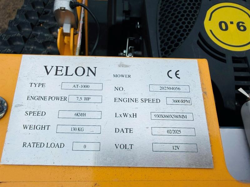 *UNUSED*VELON AT-1000 REMOTE CONTROL LAWNMOWER*YEAR 2025*VIDEO*