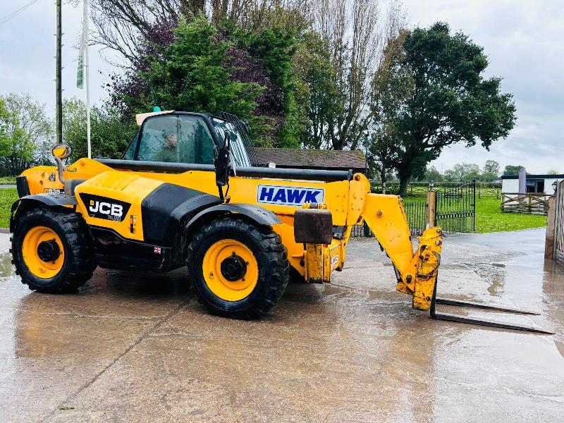 JCB 535-140 HI VIZ 4WD TELEHANDLER *YEAR 2014, 14 METER REACH* C/W TINES *VIDEO*