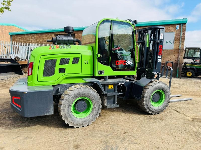*NEW*UNUSED*JQ POWER CPC35 4WD ROUGH TERRAIN FORKLIFT*YEAR 2025*VIDEO*