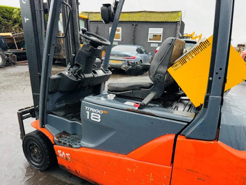 TOYOTA TRAIGO 48 18 ELECTRIC FORKLIFT*WONT CHARGE*VIDEO*