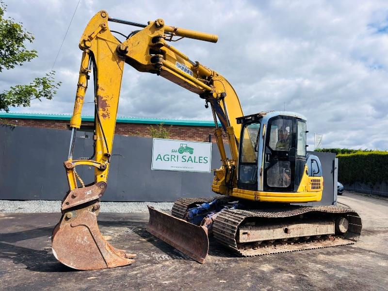 KOMATSU PC130 LC TRACKED EXCAVATOR*C/W OFFSET BOOM*VIDEO*