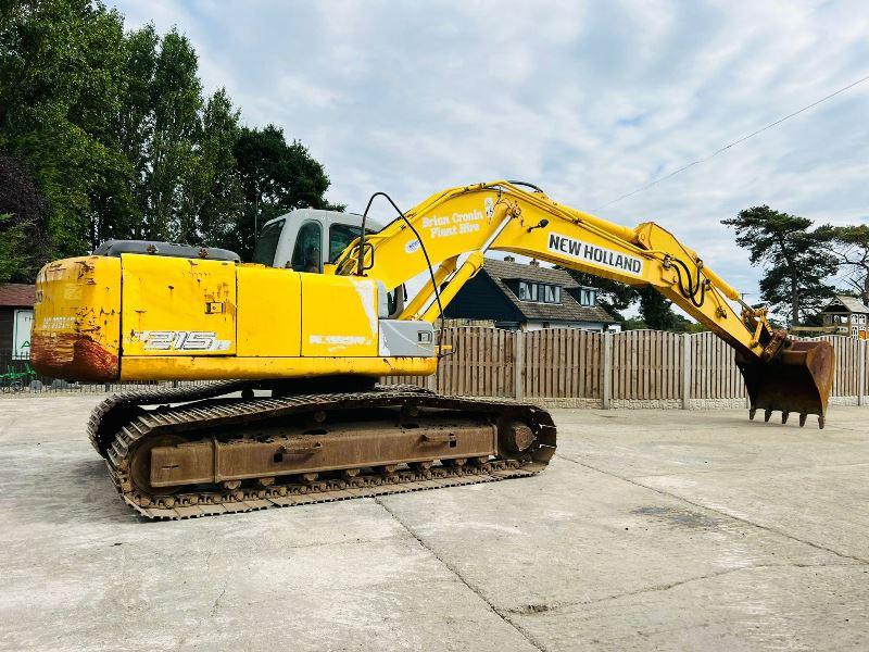 NEW HOLLAND E215 TRACKED EXCAVATOR C/W QUICK HITCH 