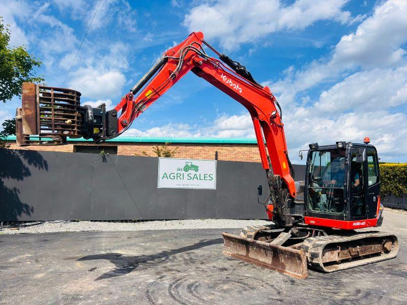 KUBOTA KX080-4A2 EXCAVATOR* YEAR 2021*C/W SELECTOR GRAB*VIDEO*