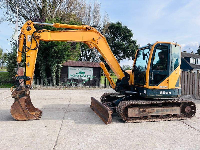 HYUNDIA ROBEX 80CR-9 EXCAVATOR *YEAR 2011, 4771 HOURS* C/W QUICK HITCH *VIDEO*