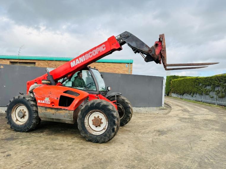 MANITOU MT732 TELEHANDLER*C/W PALLET TINES*VIDEO*