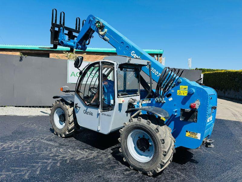 GENIE GTH-3007 TURBO TELEHANDLER *READING 3212 HOURS*C/W PALLET TINES*VIDEO*
