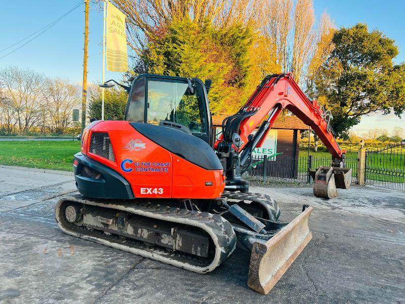 KUBOTA KX080-4A2 *YEAR 2020, 3022 HOURS* EXCAVATOR* C/W BUCKETS *VIDEO*
