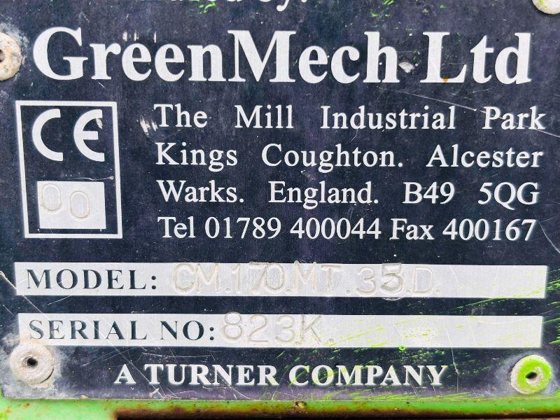 GREEN MECH CM170 TOWABLE WOOD CHIPPER*C/W ISUZU ENGINE*VIDEO*