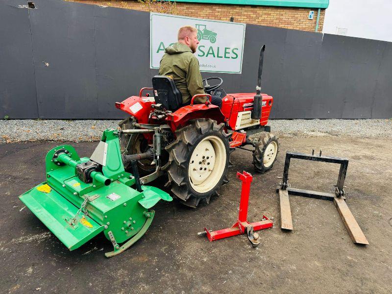 YANMAR YM1702D COMPACT TRACTOR*C/W ROTOVATOR*VIDEO*