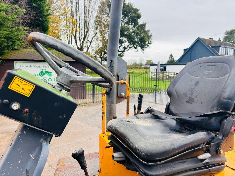 TEREX TA3 4WD SWIVEL TIP DUMPER *YEAR 2012, 1422 HOURS* C/W KUBOTA ENGINE *VIDEO*