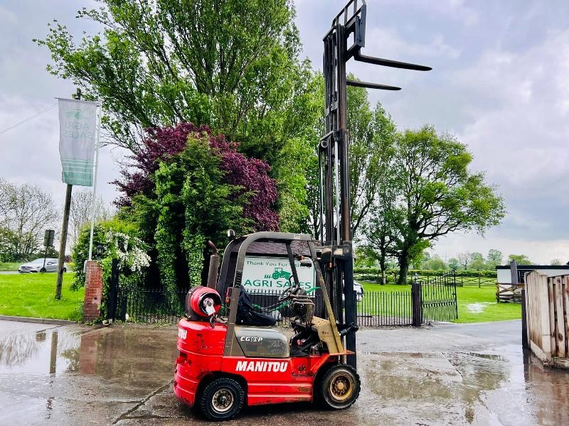 MANITOU CG18P DIESEL FORKLIFT *CONTAINER SPEC* C/W SIDE SHIFT *VIDEO*