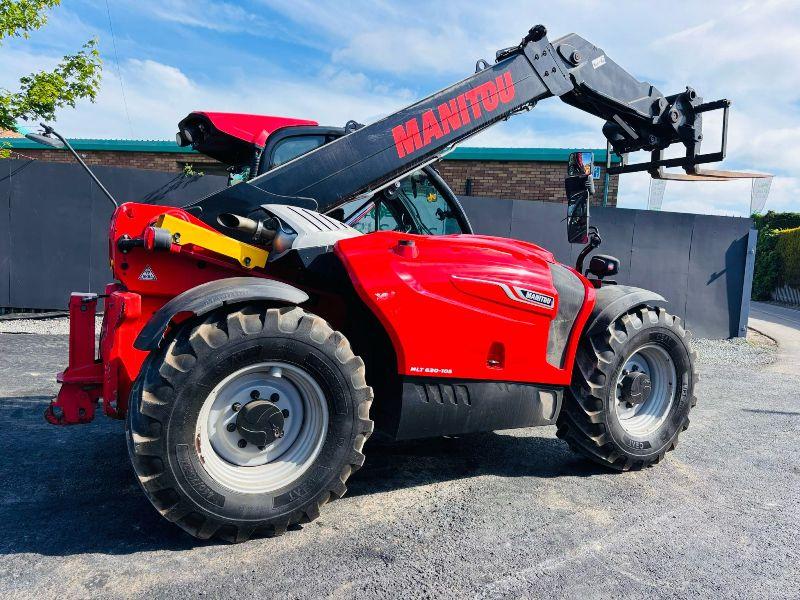 MANITOU MLT 630 105D TELEHANDLER*C/W PALLET TINES*VIDEO*