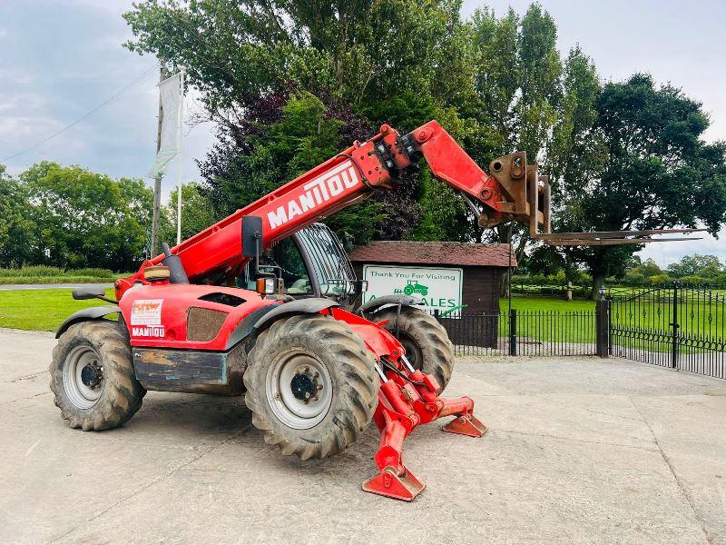 MANITOU MLT1030 4WD TELEHANDLER *10 METER, 4834 HOURS* C/W PALLET TINES*VIDEO* 