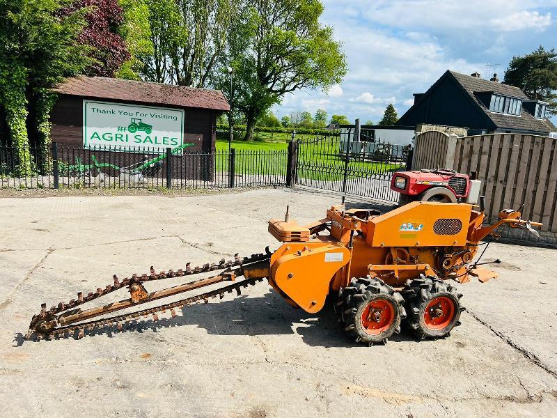 KAWABE TFC250WL DIESEL PEDESTRIAN WALK BEHIND TRENCHER 