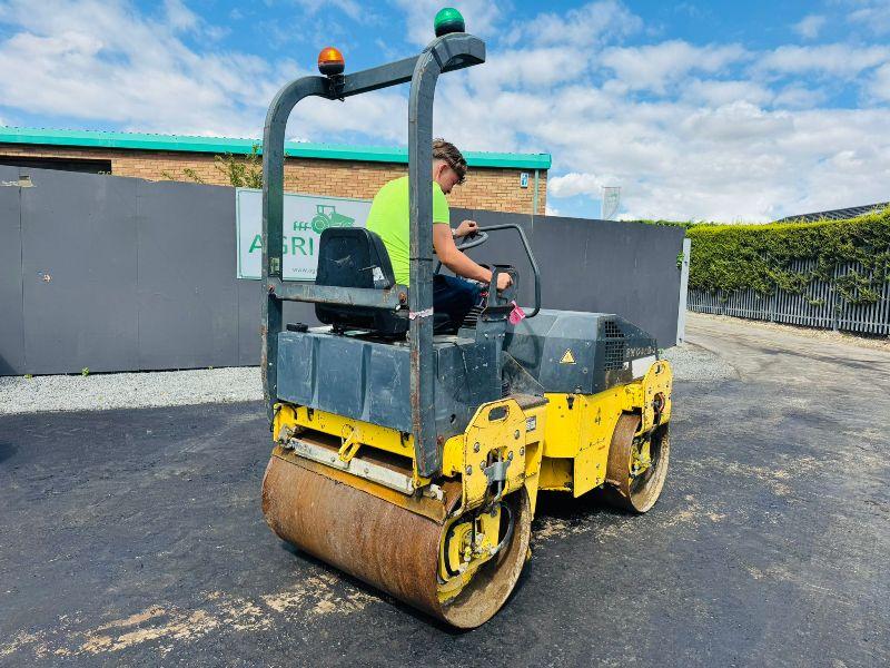 BOMAG BW120AD-3 DOUBLE DRUM VIBRATING ROLLER*C/W ROLL BAR*VIDEO*