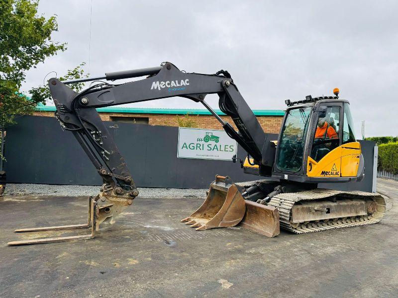 MECALAC 714MC EXCAVATOR*YEAR 2012*C/W 3 PIECE BOOM*VIDEO*