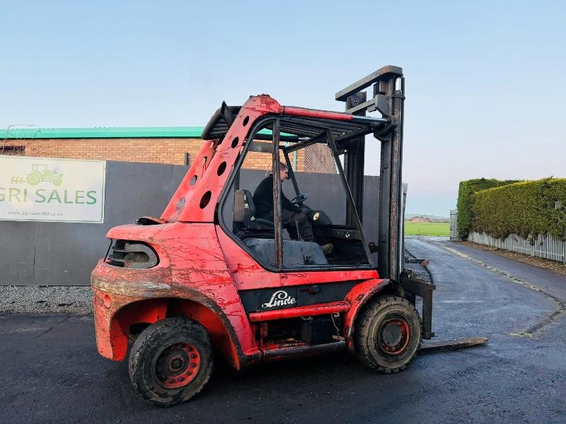 LINDE H60D FORKLIFT*C/W PALLET TINES*ENGINE SMOKES*VIDEO*