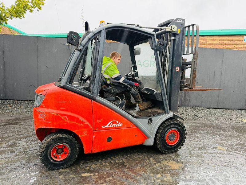 LINDE H30D FORKLIFT*DIESEL ISSUE*C/W PALLET TINES*VIDEO*