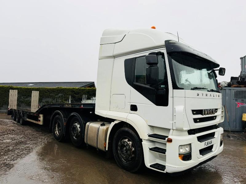 IVECO TRACTOR UNIT*C/W KING LOW LOADER TRAILER, RAMPS AND WINCH*VIDEO*