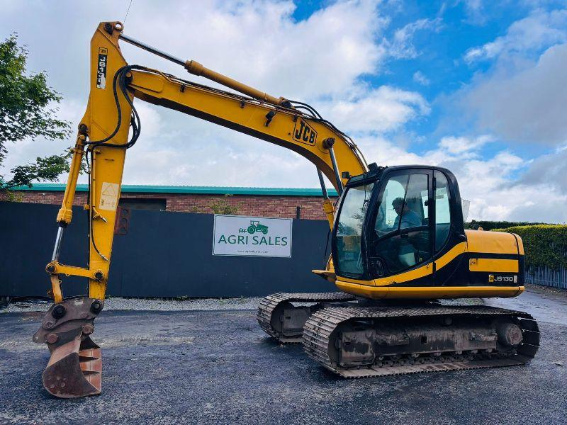JCB JS130 EXCAVATOR *C/W QH & BUCKET* READING 7889 HOURS*VIDEO*