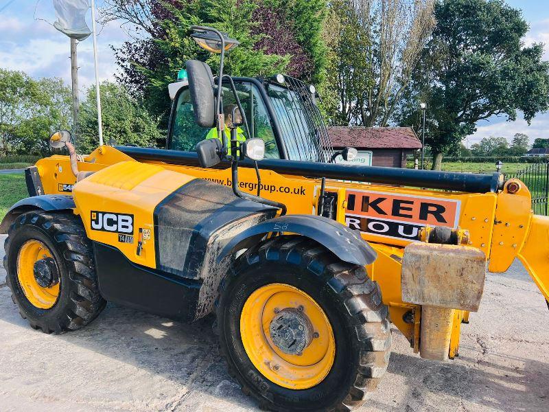 JCB 540-140 HI VIZ 4WD TELEHANDLER *YEAR 2017, 14 METER REACH* C/W TINES *VIDEO*