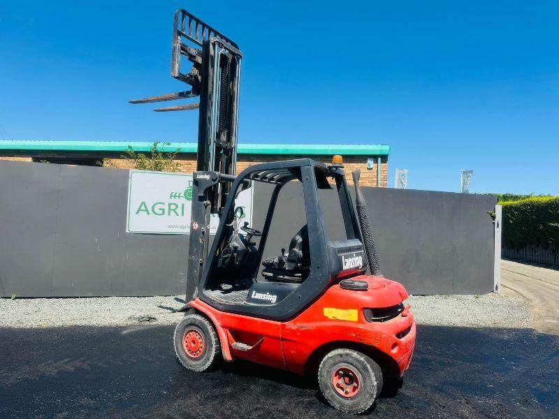 LINDE H25D-03 CONTAINER SPEC FORKLIFT*ONLY 3798 HOURS*VIDEO*