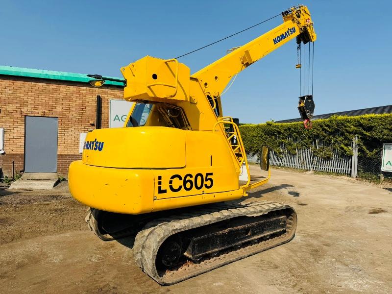 KOMATSU LC605 TRACKED CRANE*C/W RUBBER TRACKS*VIDEO*