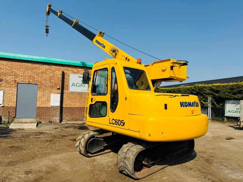 KOMATSU LC605 TRACKED CRANE*C/W RUBBER TRACKS*VIDEO*
