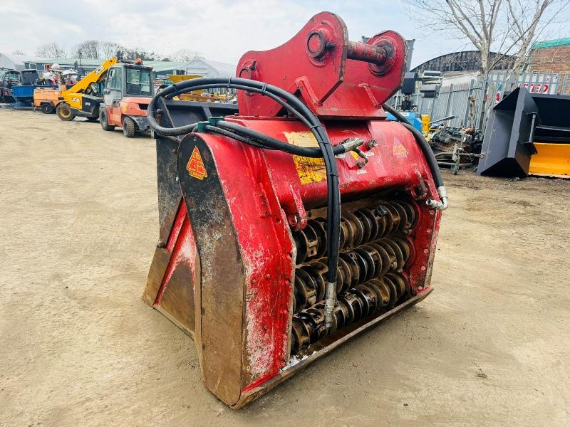 ALLUSM312 SCREENING BUCKET*TO SUIT 28-33 TONNE*90MM PINS*VIDEO*