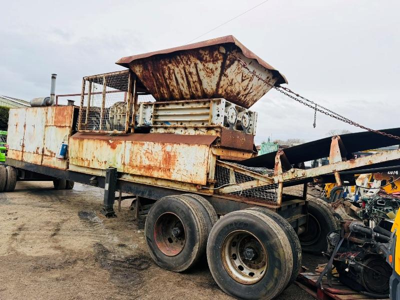 ROTARY CRUSHER WITH ON BOARD GENERATOR C/W*8 CYLINDER TURBO ENGINE*VIDEO*