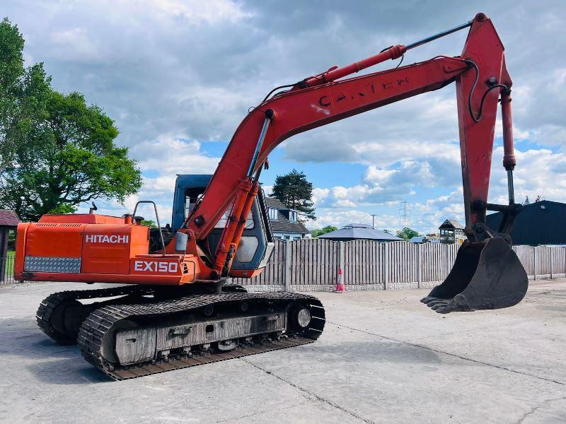 HITACHI EX150 TRACKED EXCAVATOR C/W BUCKET *VIDEO*