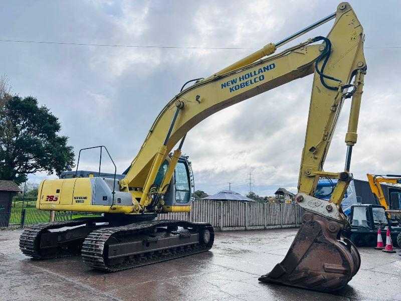 NEW HOLLAND KOBELCO E385 EXCAVATOR C/W ISUZU ENGINE & QUICK HITCH *VIDEO*