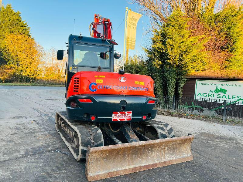 KUBOTA KX080-4A2 *YEAR 2020, 3022 HOURS* EXCAVATOR* C/W BUCKETS *VIDEO*