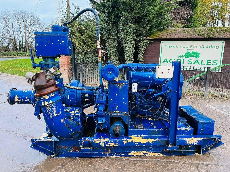 WATER PUMP C/W DEUTZ 4 CYLINDER ENGINE *VIDEO*