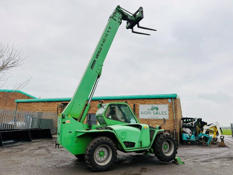 MERLO P40.14K TELEHANDLER*SWAY CAB*2943 HOURS*VIDEO*