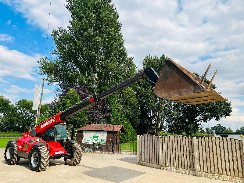 MANITOU MLT932 4WD TELEHANDLER * 9 METER REACH * C/W TINES & BUCKET*VIDEO*