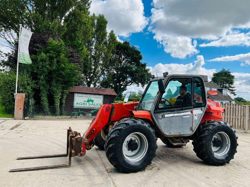 MANITOU MLT628T 4WD TELEHANDLER *6164 HOURS* C/W PALLET TINES *VIDEO*