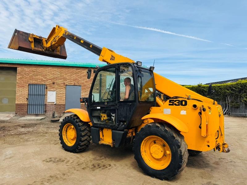 JCB 530-70 TELEHANDLER*C/W BUCKET*AG SPEC*VIDEO*