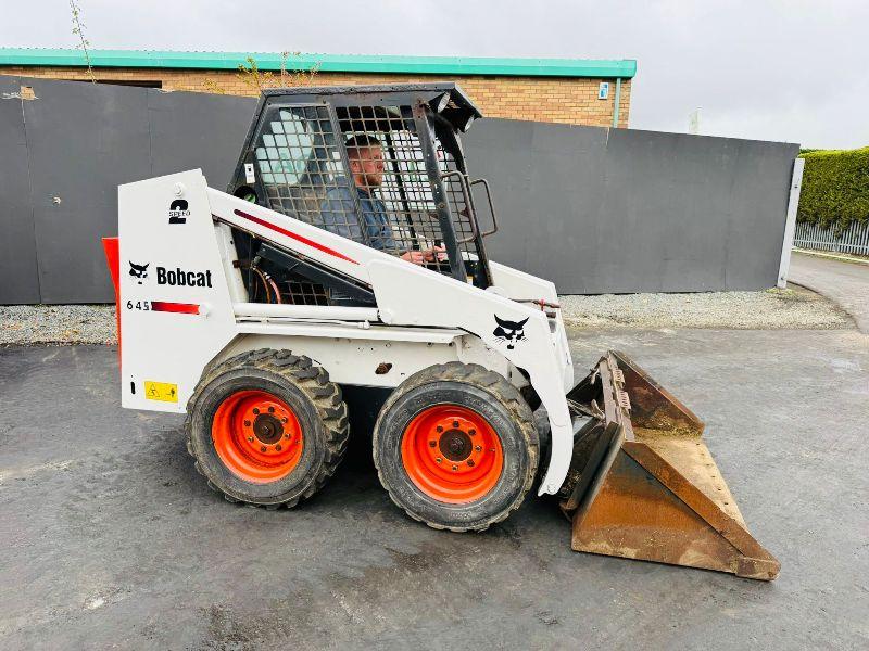 BOBCAT 645 WHEELED SKIDSTEER*C/W BUCKET*3835 HOURS*VIDEO*
