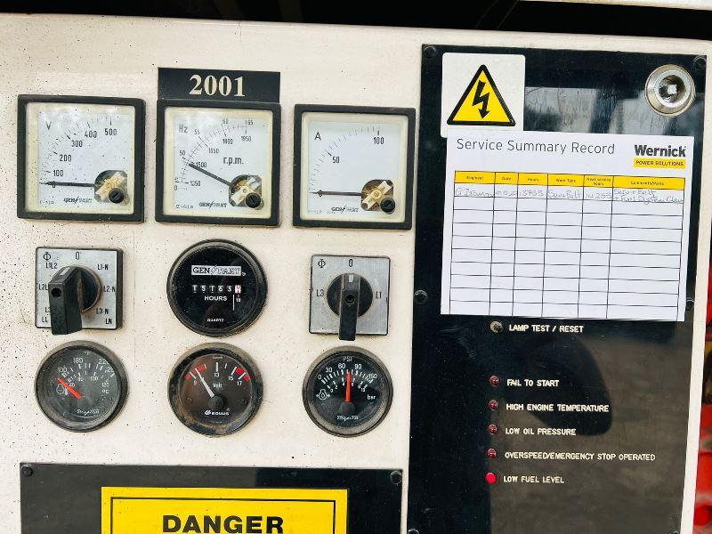 YORPOWER YP40EM MOBILE 40KVA TWIN AXLE GENERATOR C/W PERKINS ENGINE *VIDEO* 
