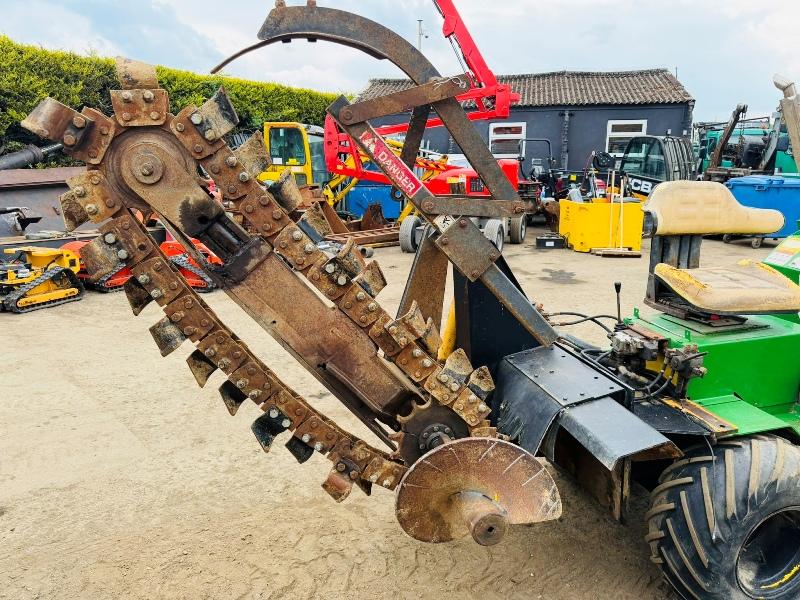 4WD ARTICULATED TRENCHER*C/W KUBOTA ENGINE*VIDEO*