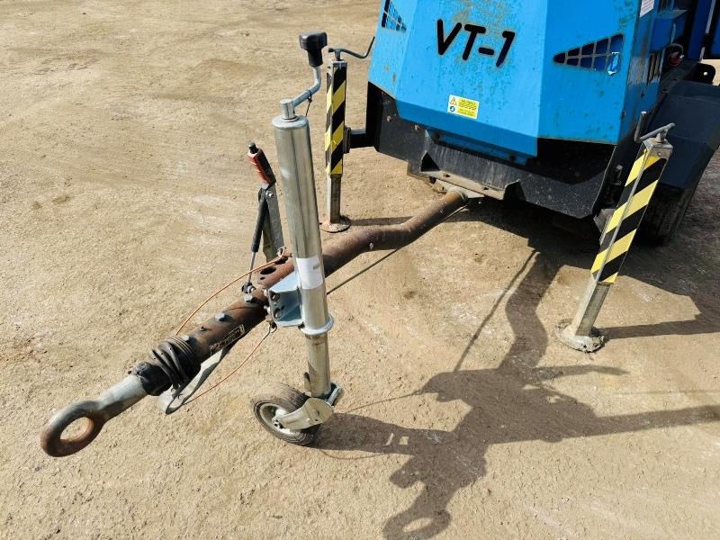 VT1 LIGHTING TOWER *C/W 3 CYLINDER KUBOTA ENGINE*VIDEO*