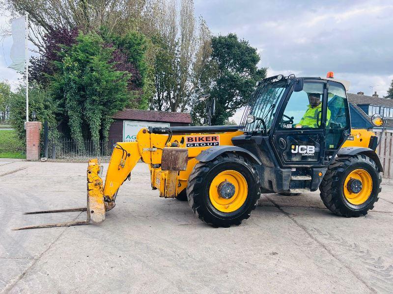 JCB 540-140 HI VIZ 4WD TELEHANDLER *YEAR 2017, 14 METER REACH* C/W TINES *VIDEO* 