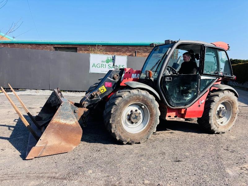 MANITOU MLT 634 TELEHANDLER *C/W BUCKET AND PALLET TINES*VIDEO*