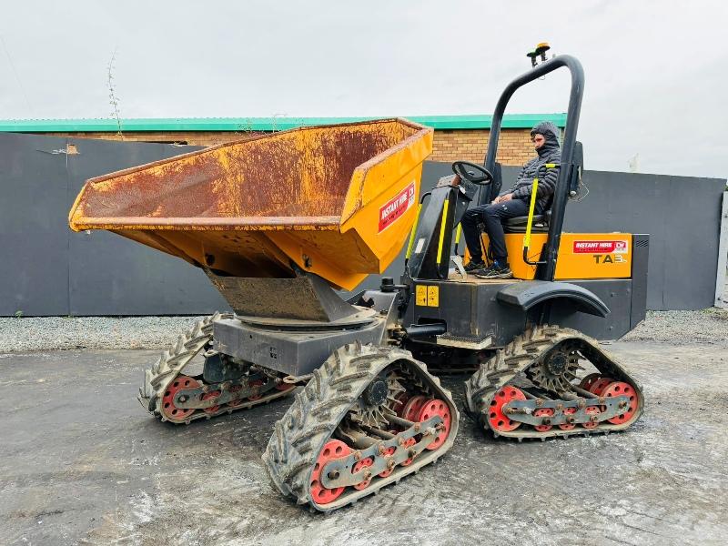 MECALAC TAS3 3 TONNE TRACKED SWIVLE SKIP DUMPER*2018*1053 HOURS*VIDEO*