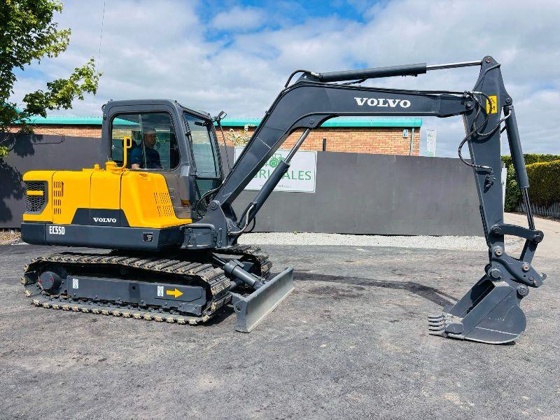 VOLVO EC55D RUBBER BLOCK TRACKS EXCAVATOR *YEAR 2017*C/W BUCKET*VIDEO*