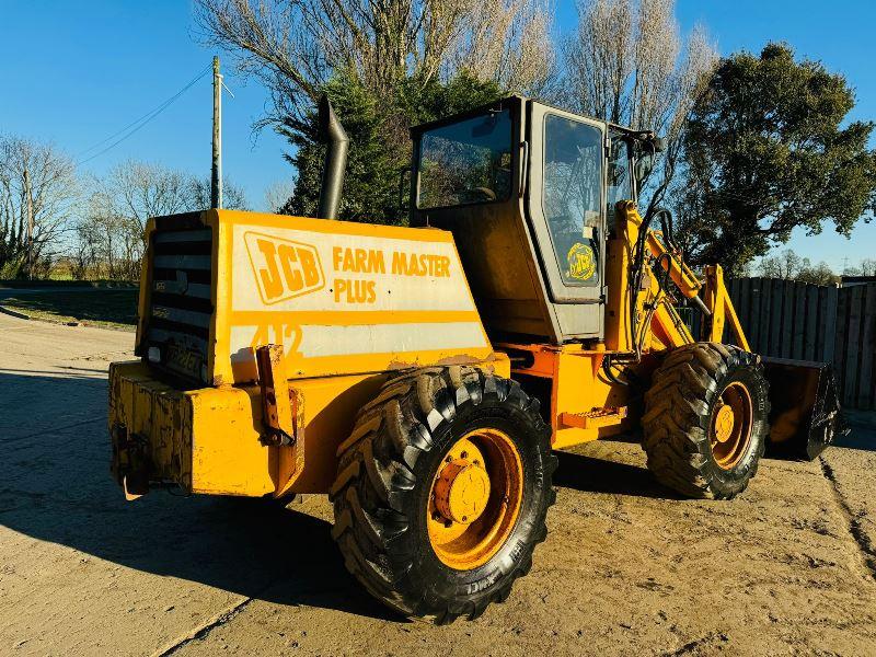 JCB 412 4WD LOADING SHOVEL C/W PERKINS ENGINE & BRAND NEW BUCKET *VIDEO*