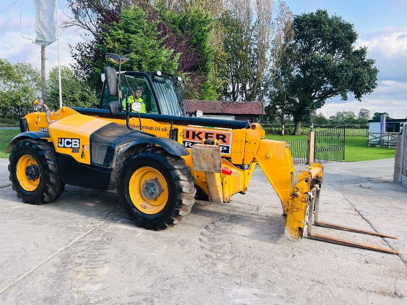 JCB 540-140 HI VIZ 4WD TELEHANDLER *YEAR 2017, 14 METER REACH* C/W TINES *VIDEO*