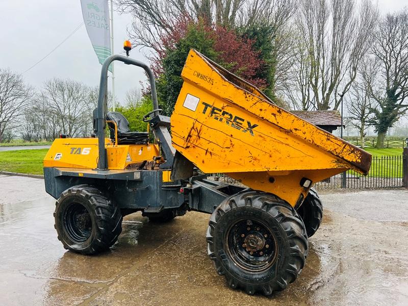 TEREX TA6 4WD DUMPER * YEAR 2011 , 2459 HOURS  * C/W ROLE BAR *VIDEO*